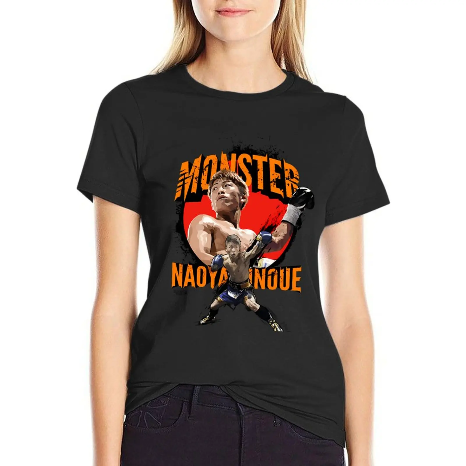 

Naoya Inoue artwork by shunsukevisuals T-Shirt female summer top vintage clothes for woman