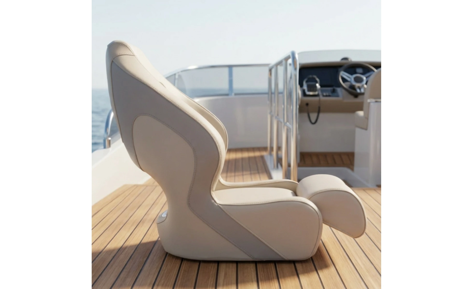 Helm Seat Marine Grade Boat Seat with Side Support Captain's Chair Heavy Duty Furniture Resistant for Yachts Helm Seat Marine Grade Boat Seat with Side Support Captain's Chair Heavy Duty Furniture Resistant for Yachts