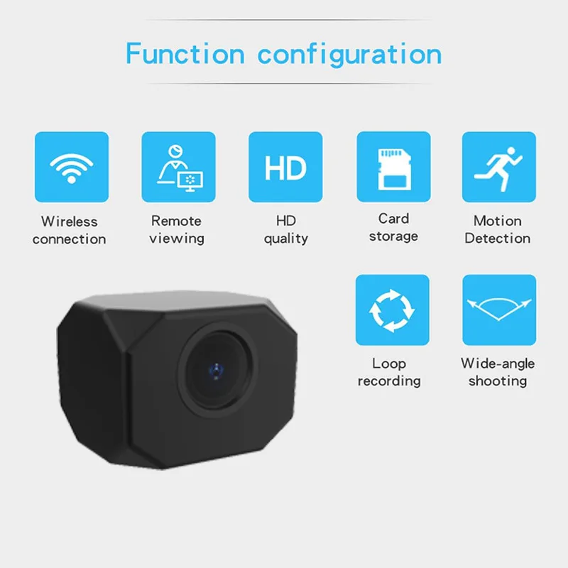 4K Wireless Security Camera WiFi IP Cam Mini Surveillance Camcorder with Night Vision Motion Detection TwoWay Audio Baby Monitor