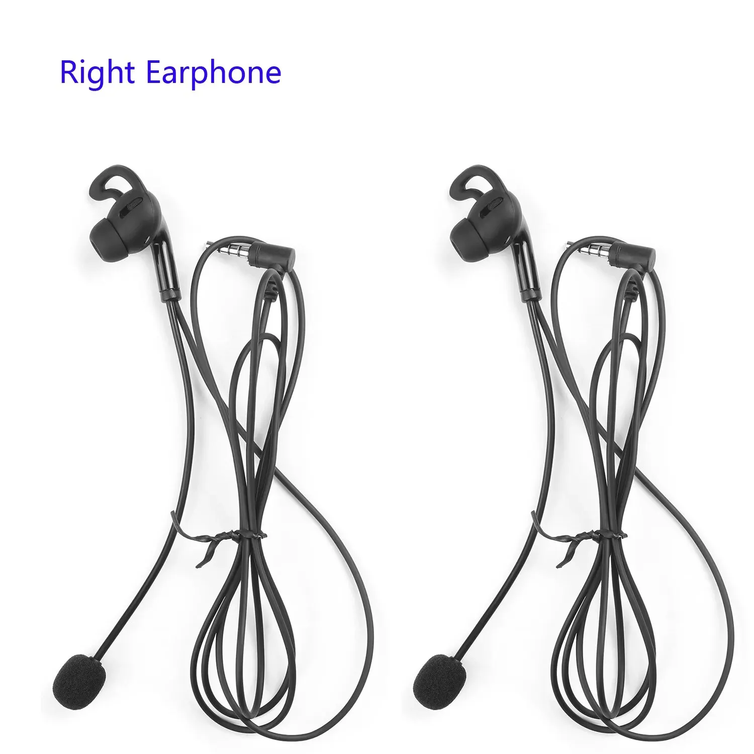 2PC EJEAS FBIM Handsfree 3.5mm Jack Referee Headset Earphone for V4C PLUS V6C PRO