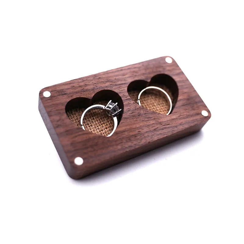 

Wood Window Love Jewelry Boxes,Ring Pendant Jewelry-Case Necklace Packaging Box, Home Jewelrys Organizer Personalized Optional