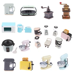 Accessoires pour maison de poupée 1:12, Mini four, Machine à pain, presse-agrumes, Simulation d'appareils de cuisine, modèle Miniature, jouet meubles