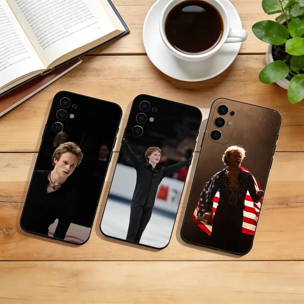 Figure Skaters I-Ilia Malinin  Phone Case For Samsung S25,S24,S21,S22,S23,S30,Ultra,S20,Plus,Fe,Soft Silicone Black Cover