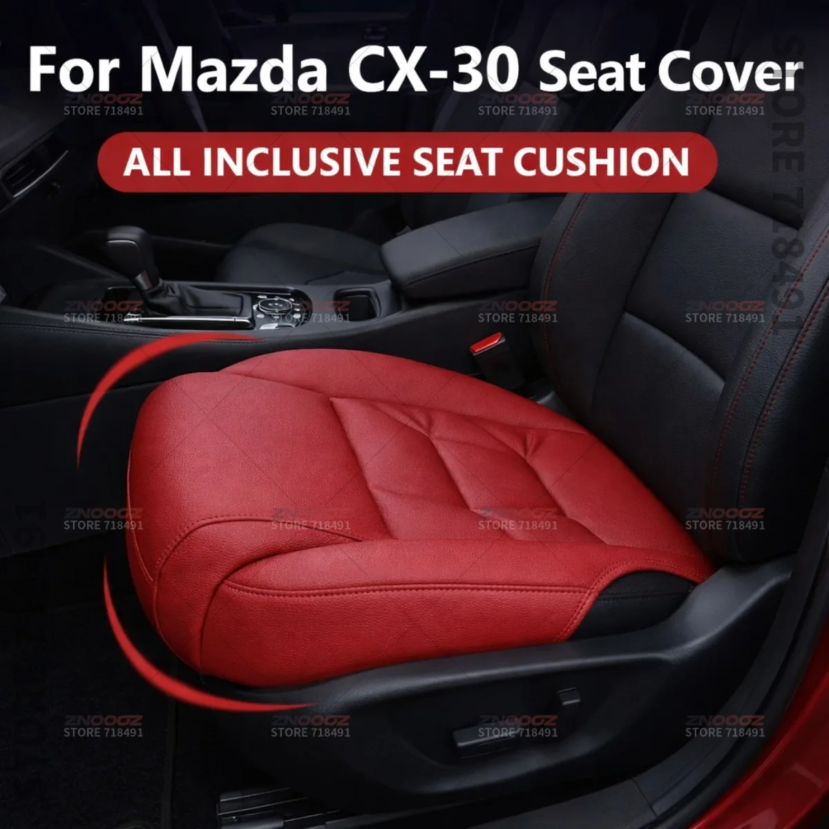 

Подушка-удлинитель для поддержки ног в сиденье автомобиля Mazda CX-30, накладка на сиденье из пены с эффектом памяти, аксессуары для интерьера