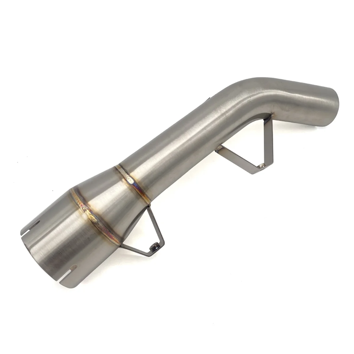 

#96L Motorbikes Accessories,Motorcycle Modification Motorcycle Back Pressure Drum Exhaust Pipe,Silver