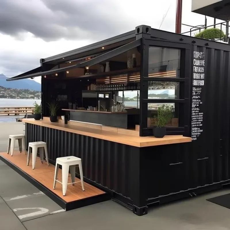 

Container bar Coffee Shop Container Restaurant 20 ft 40 ft with Upstairs Two Stores 2 Floors