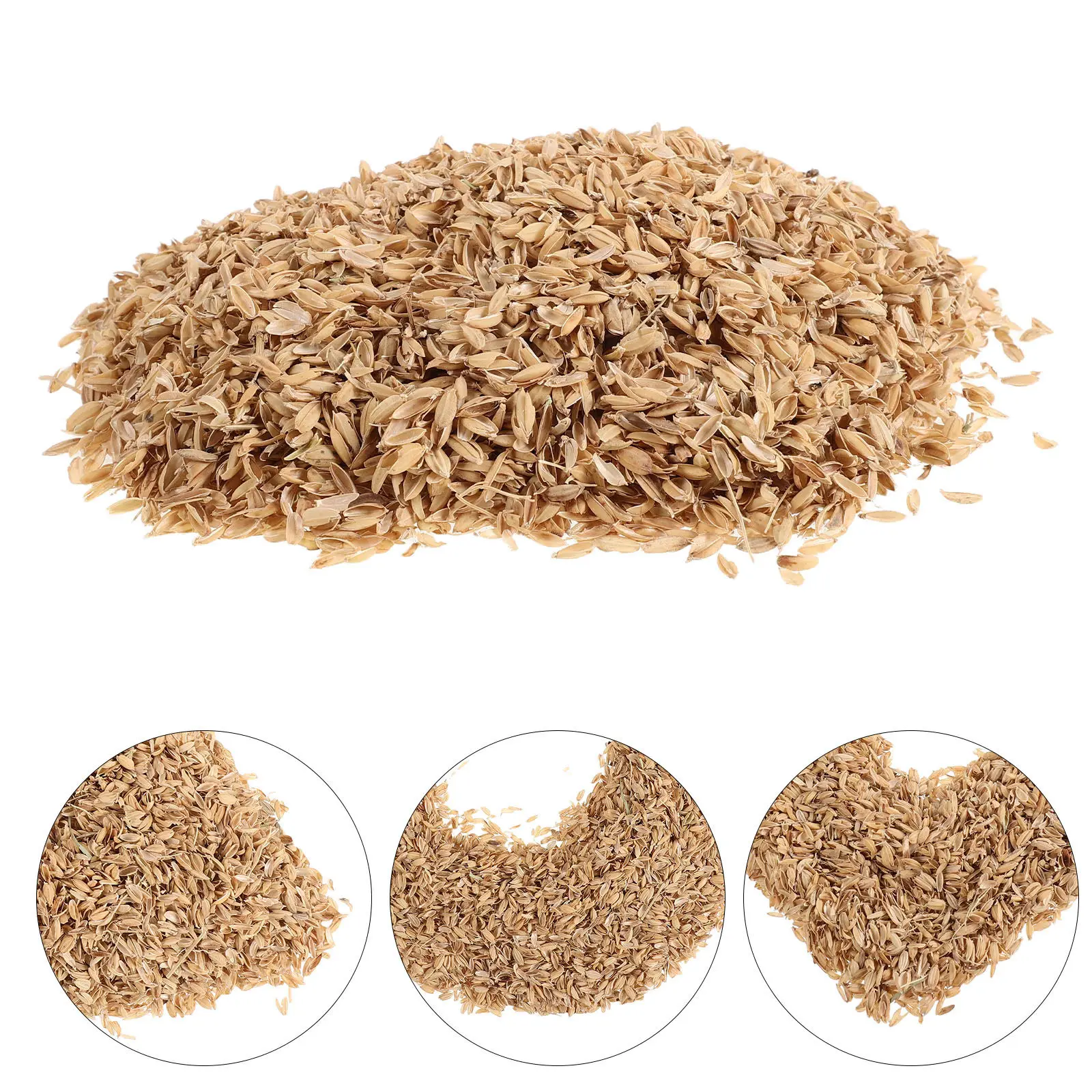 1Set Organic Rice Hulls Chicken Nesting Bedding Natural Absorbent Coop Bed Material for Ducks Small Birds Winter Dry Odor
