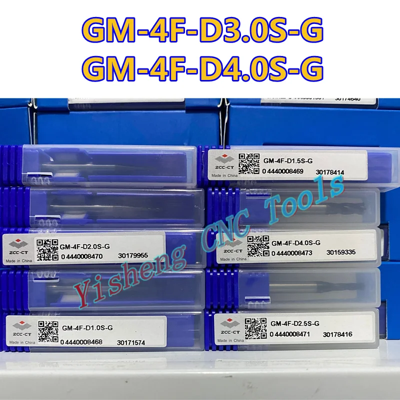 

100% оригинальные ZCC CT GM-4F-D1.0-G GM-4F-D2.5-G GM-4F-D11.0-G четырехзубые плоские концевые фрезы с прямым хвостовиком Бесплатная доставка