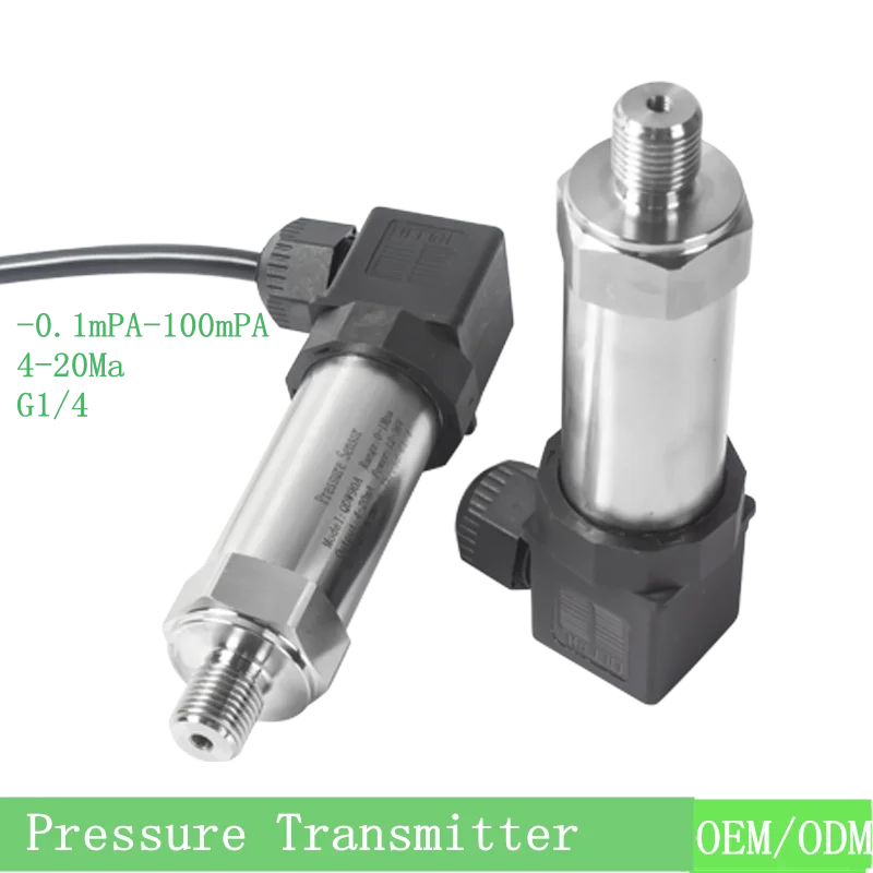 

Pressure Transmitter 4-20ma OIL Fuel Gas Water Sensor G1/4 0-1000bar transducer DC12-36V