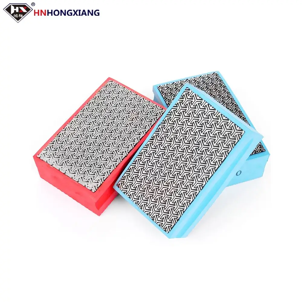 Factory Direct Sales，HNHONGXIANG Electroplated Diamond Hand Pad For Ceramic tile