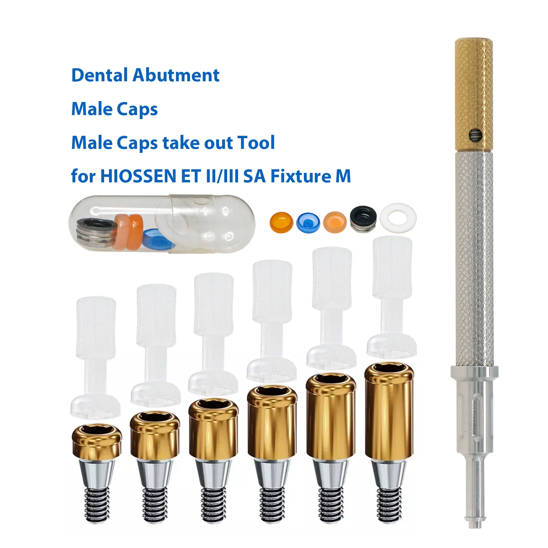 Dental Abutment Attachments Compatible With for HIOSSEN ET II/III SA Fixture M