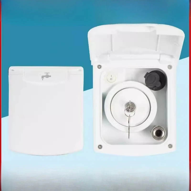 

RV combination water inlet quick connection water outlet faucet shower self-modified car pressure water injection port box