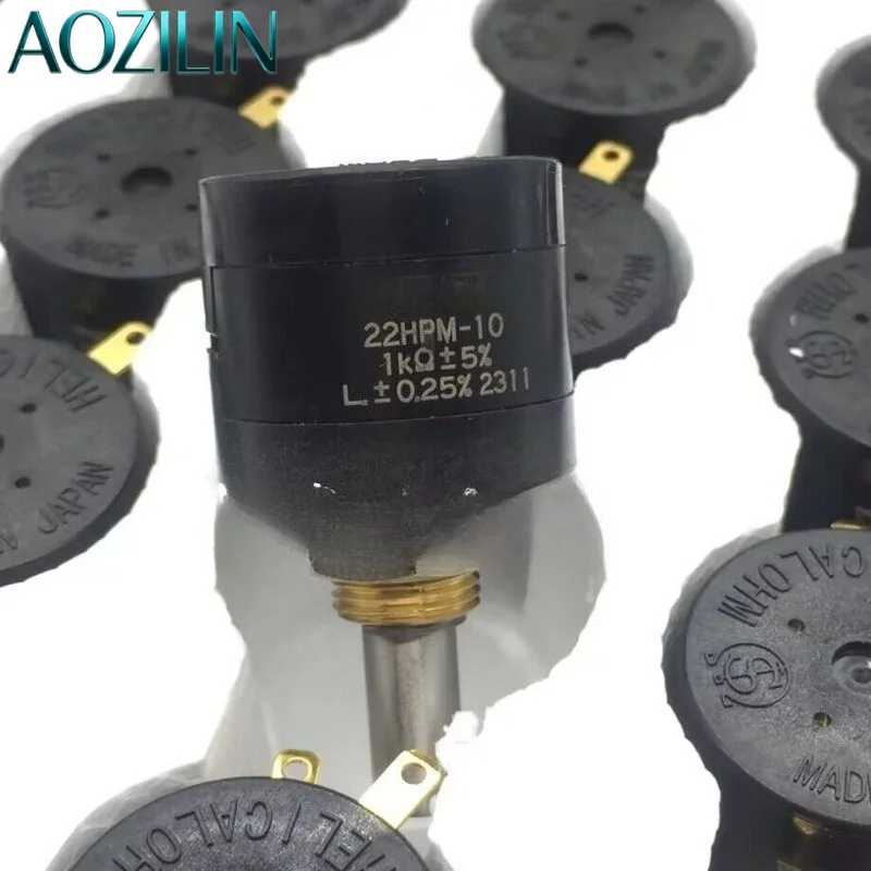 22HPM‑10 22HP‑10 10‑Turn Wirewound Potentiometer,Multi‑Turn Variable Resistor 1K‑10K for Industrial Instrument Circuit Repair