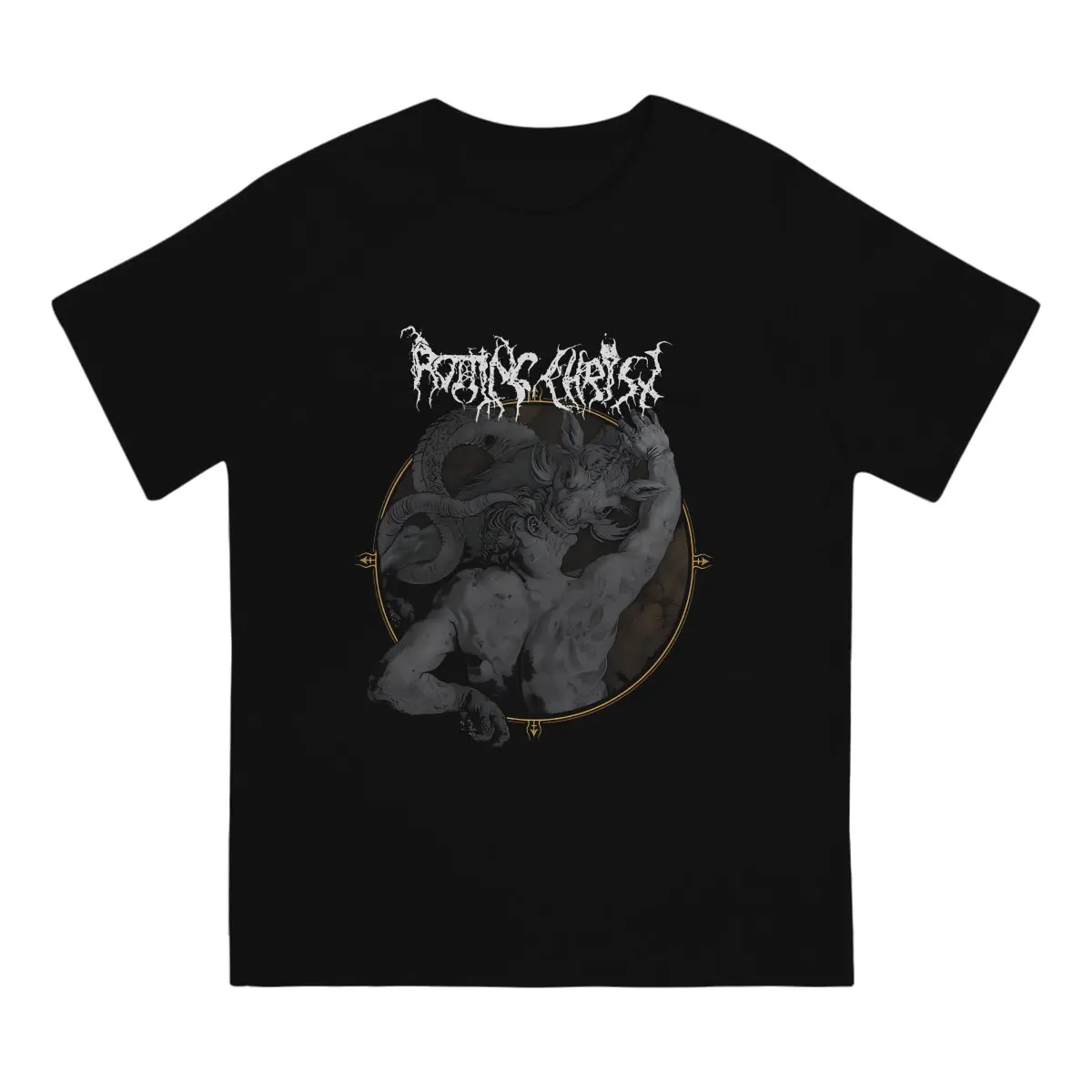 Dragon Snake Head T-Shirt Men Rotting Christ Awesome Cotton Tees Crew Neck Short Sleeve T Shirt Gift Idea Clothing