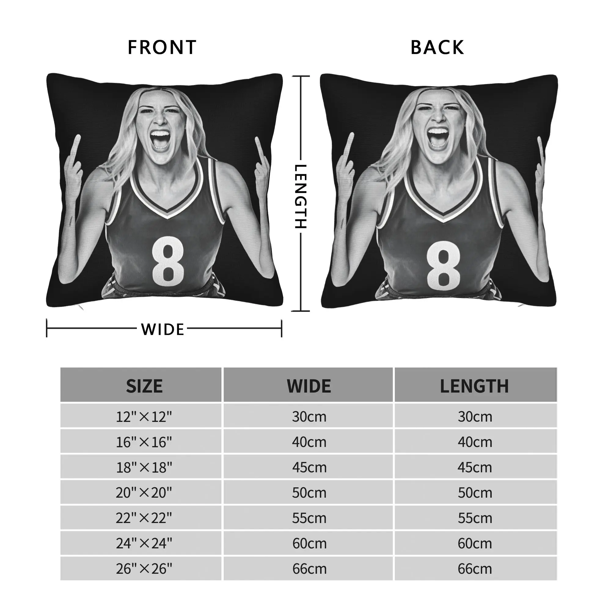 Sophie Cunningham Retro 70s Middle Finger Pillow Case  Comfy Pillow Cover For Sofa Home Decoration Vintage Cushion Cover