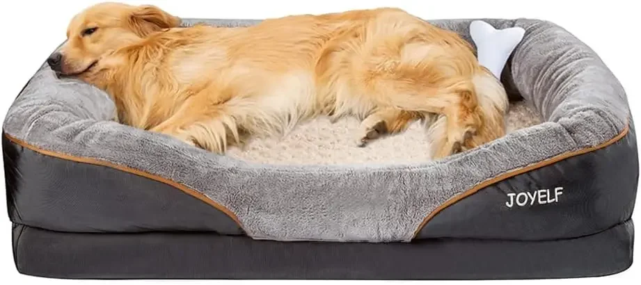 X-Large Memory Foam Dog Bed, Orthopedic Dog Bed & Sofa with Removable Washable Cover Dog Sleeper for large dogs