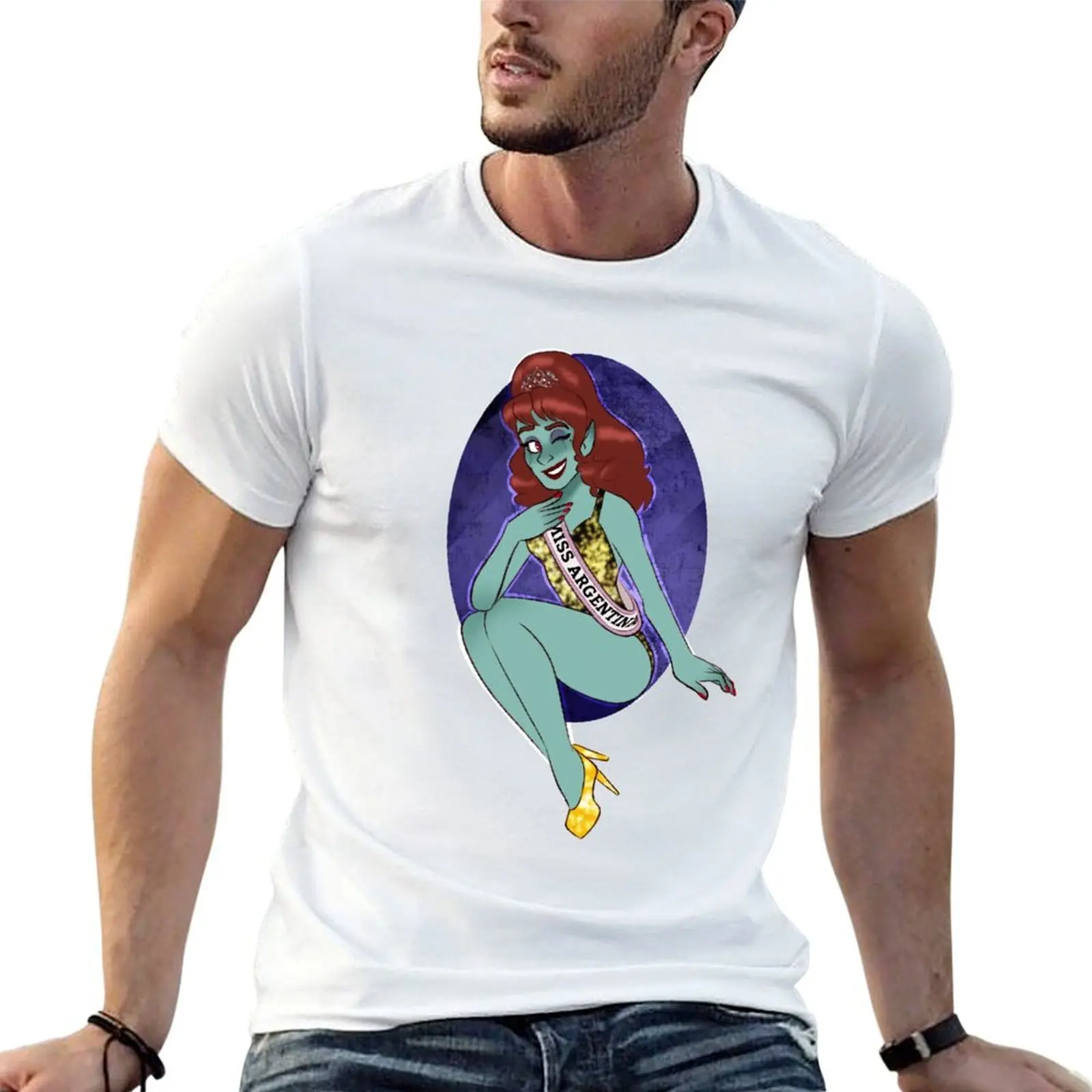 

Miss Argentina T-Shirt cotton t shirt man anime t shirts for man T-Shirt
