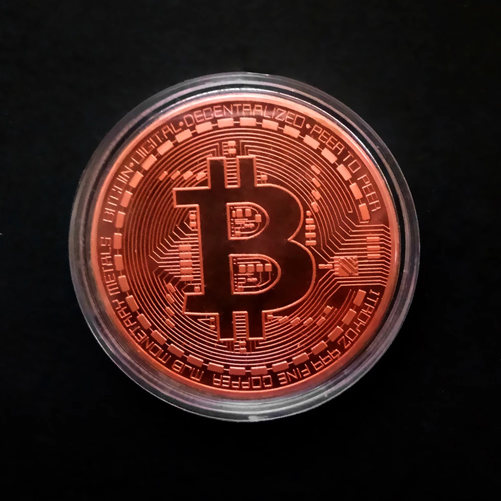 1 قطعة مطلية بالذهب والفضة بيتكوين مجموعة فنية قابلة للجمع هدية تذكارية مادية كاسيوس عملة معدنية تقليد عتيق