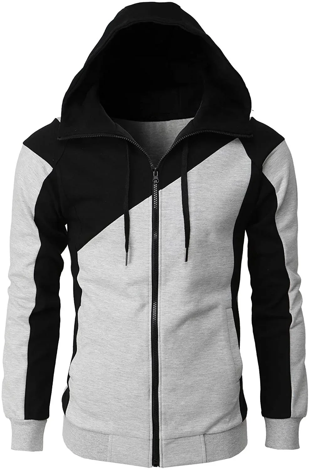 

2025 Zipper Men's Jacket Autumn/Winter Casual Jacket Bomb Jacket Scarf Collar Fashion Hoodie Men's Jacket Slim Fit Hoodie