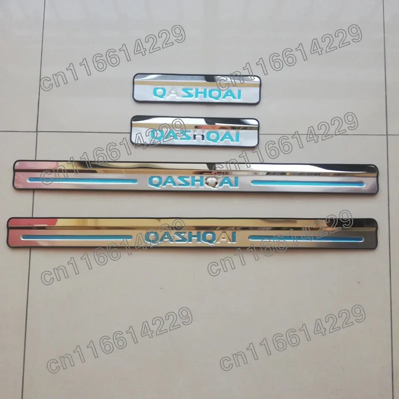 

Car Accessories For Nissan Qashqai J10 J11 Door Sill Scuff Plate Stainless Steel Door Sills Pedal Car Styling Sticker 2007-2019