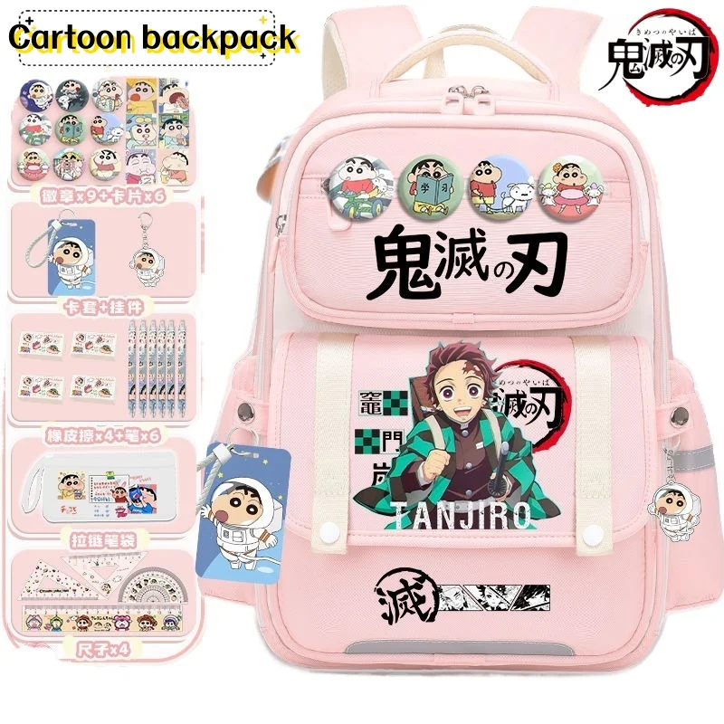 

Demon Slayer Kamado Tanjirou Tsuyuri Kanao Film & TV Peripherals Fashion Backpack Business Trips Travel Large Capacity Backpacks