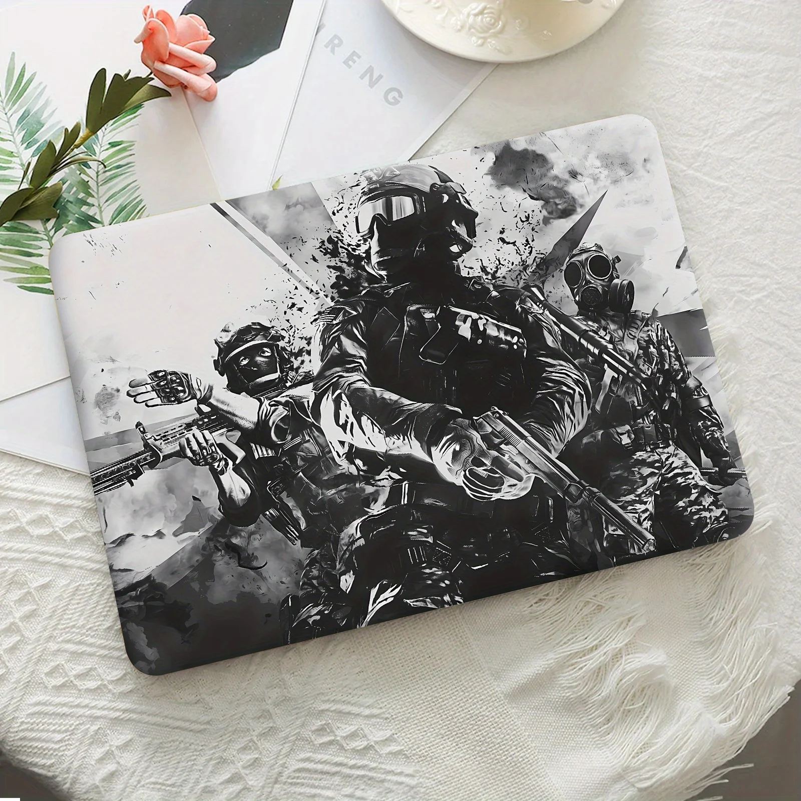 2 Tactical Style Rendered Laptop Stickers Self Adhesive Removable Colorful fits for 12-15.6 Laptop Laptop Non Reusable Decal