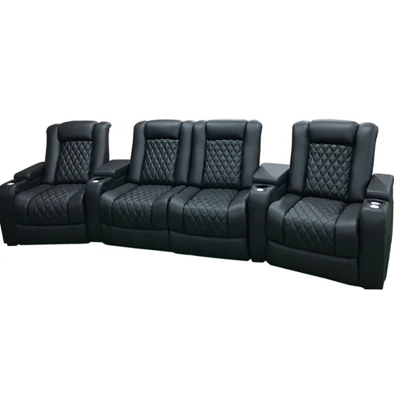 modern Italian leather recliner sofa motor cinema seats home movie room sofas theatre seating theater furniture