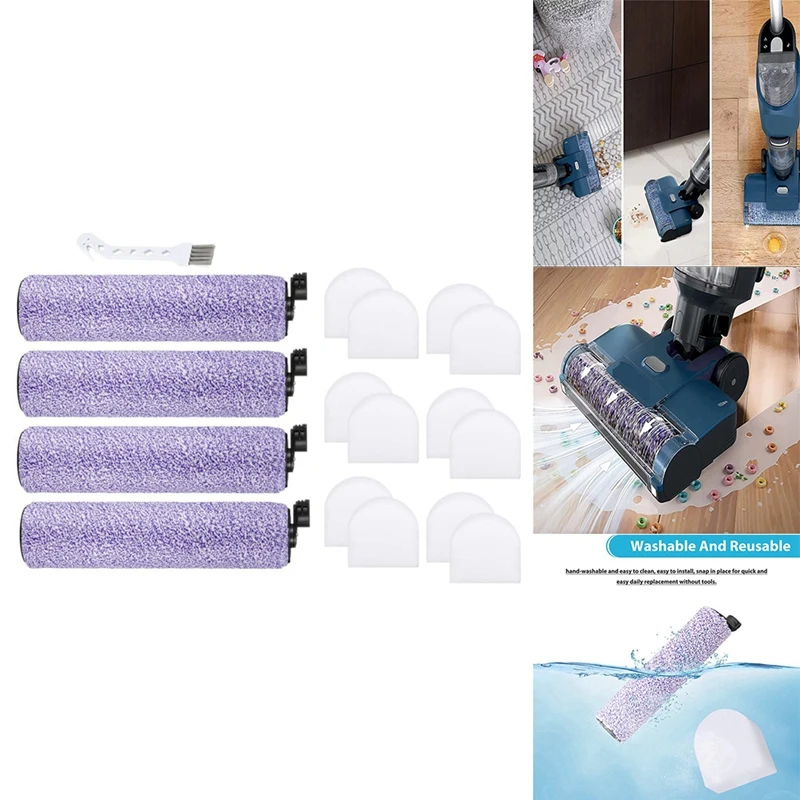 Roller Brush Filter Cotton For Shark WD100 WD101 WD200 WD201 Cordless Vacuum Cleaner Replacement Spare Parts