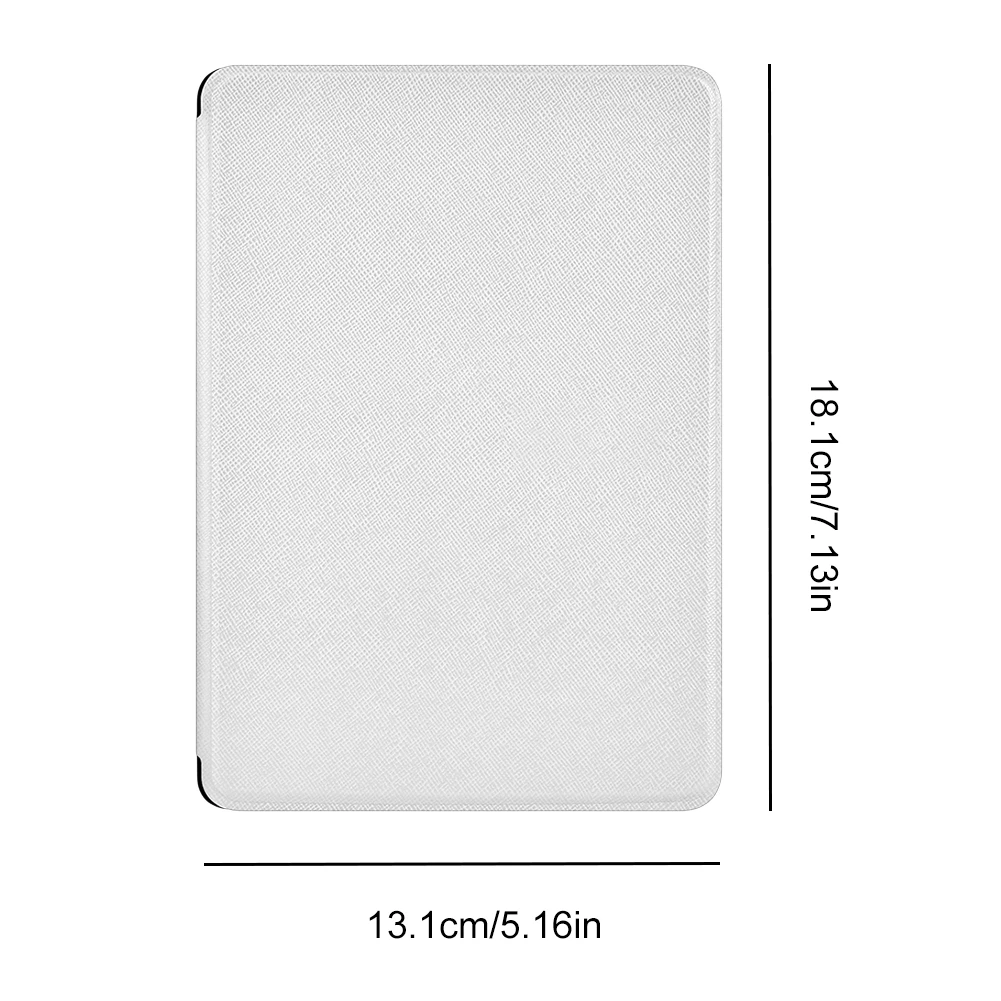 حافظة واقية مع غطاء ذكي آلي للنوم ويك من جلد البولي يوريثان لجهاز Kindle Paperwhite Signature 2024 تم إصدارها