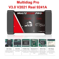 Herramienta de diagnóstico Multidiag Pro 2021.10b 2021.11 OBD2 con Keygen TCS PRO VCI V3.0 PCB verde blanco NEC relé Real 9241A coche camión