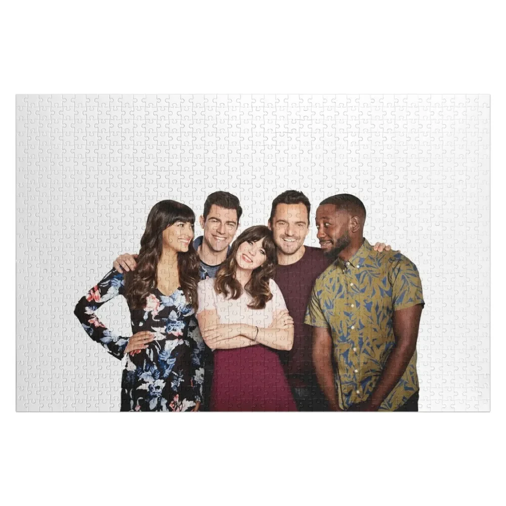 

New Girl cast Picture Jigsaw Puzzle Personalised Name Works Of Art Puzzle