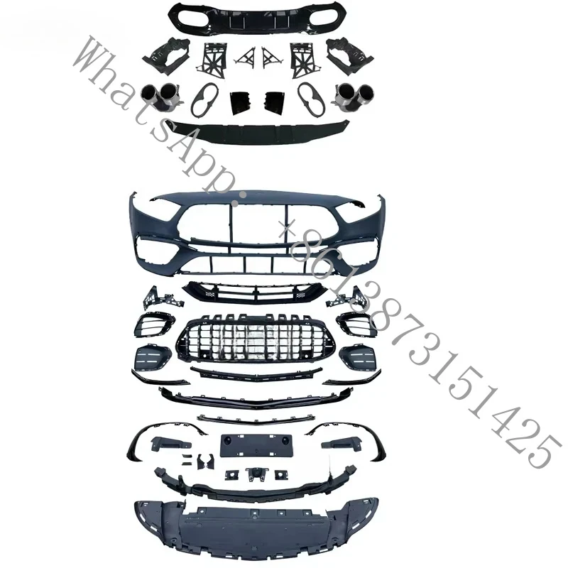 

Suitable 2019-2024 Class Sport Upgrade Including Front Bumper Grille Frame A45s Style