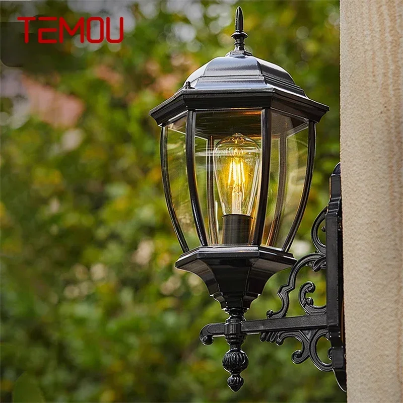 TEMOU Contemporary LED Outdoor Wall Lamps Electric Simplicity Waterproof Balcony Hallway Courtyard Villa Gate Hotel