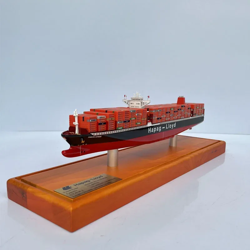 Simulation Container Ship Model Container Shipping Ship Collection Ornaments Decoration Gift Cruise Boat Metal Harbor Cargo Ship