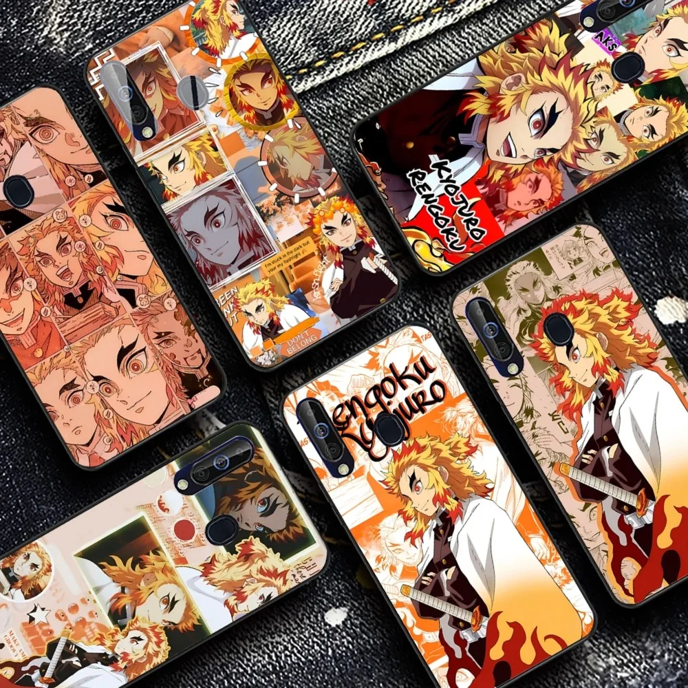 Rengoku Kyoujurou Demon Slayer Phone Case For Samsung A 13 21 30 31 32 51 52 53 70 for Huawei Honor 50 60 70 for OPPO vivo