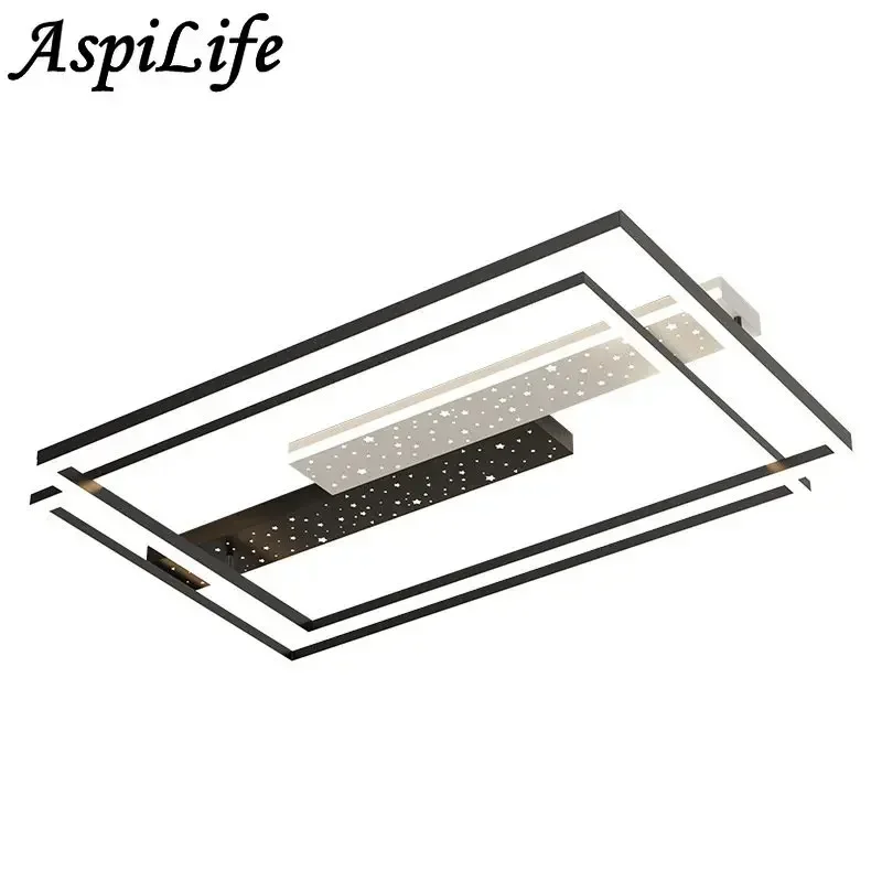 Moderno led lustre simples luzes de teto decoração para casa para sala estar quarto sala jantar luminária inteligente interior AC85-260V