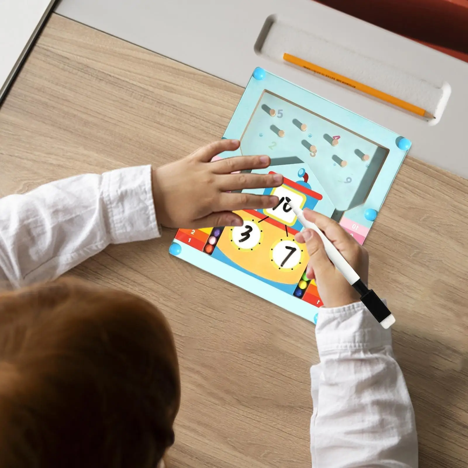 数学ボードゲーム インタラクティブビーズ 数学学習ゲーム 教育活動 10以内のブロック 家庭用おもちゃプレイリソース