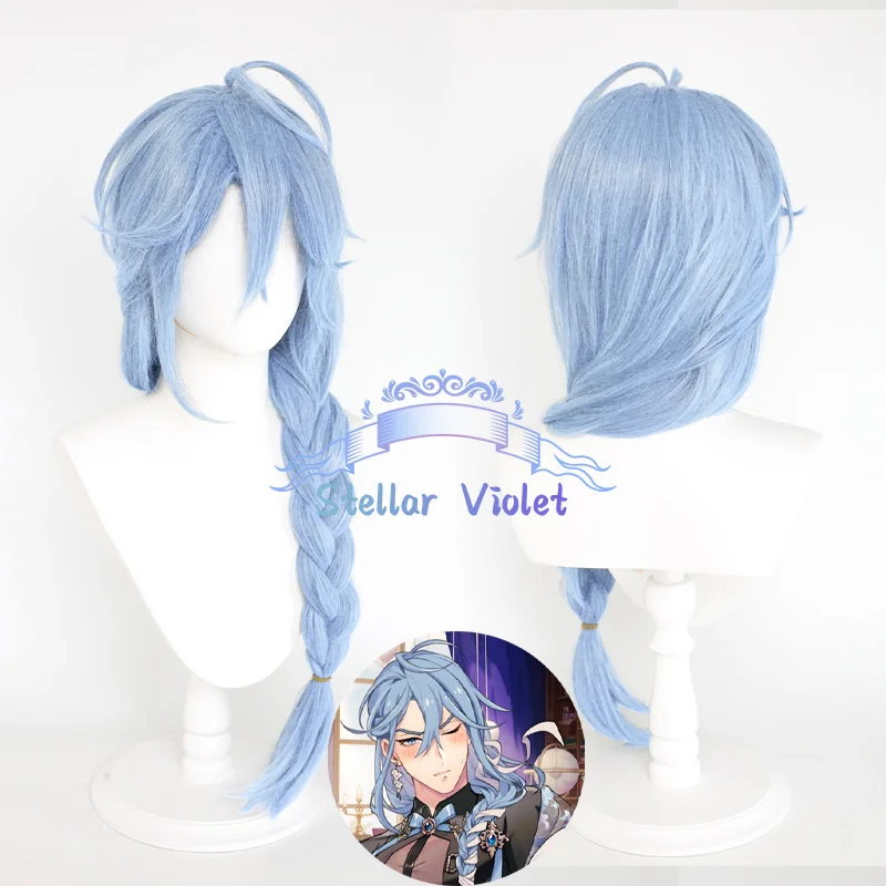 

Game Nu Carnival Edmond Косплей Парик Синий 85 см Длинный хвост Термостойкие синтетические волосы Хэллоуин Вечеринка Аниме Парики + Кепка для парика