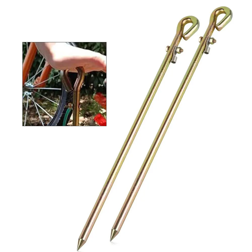 

1/2 Pcs Portable Copper Ground Rods, Suitable For Electric Fences, Satellite Antennas, And Grounding Posts (45cm)