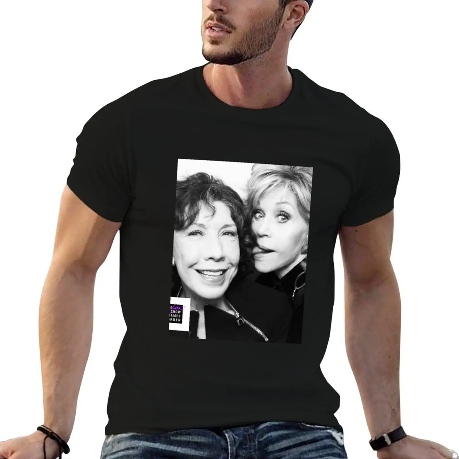 Jane Fonda and Lily Tomlin T-Shirt vintage graphic tee cute clothes mens t shirts top quality