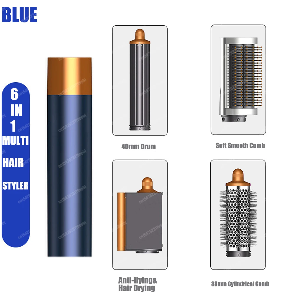 Nieuwe Multil Hair Styler Auto Curling Droger Wrap Hot/Koude Lucht Droger 1300W Stijltang Curling Vat Borstel salon Föhn