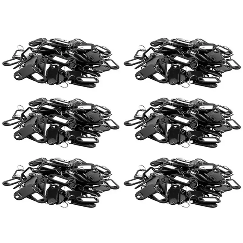 Exquisite-Key Ring Tags(600Pcs Black)