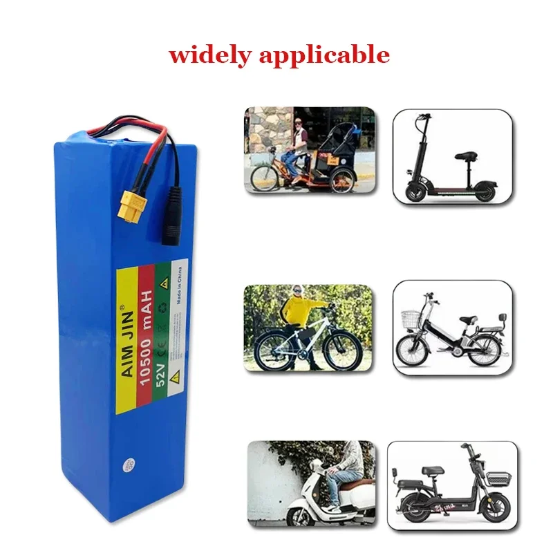 14S3P 52V 10500mAh 10.5Ah 18650 lithium-ion battery pack, 250W 350W 500W 750W 1000W,