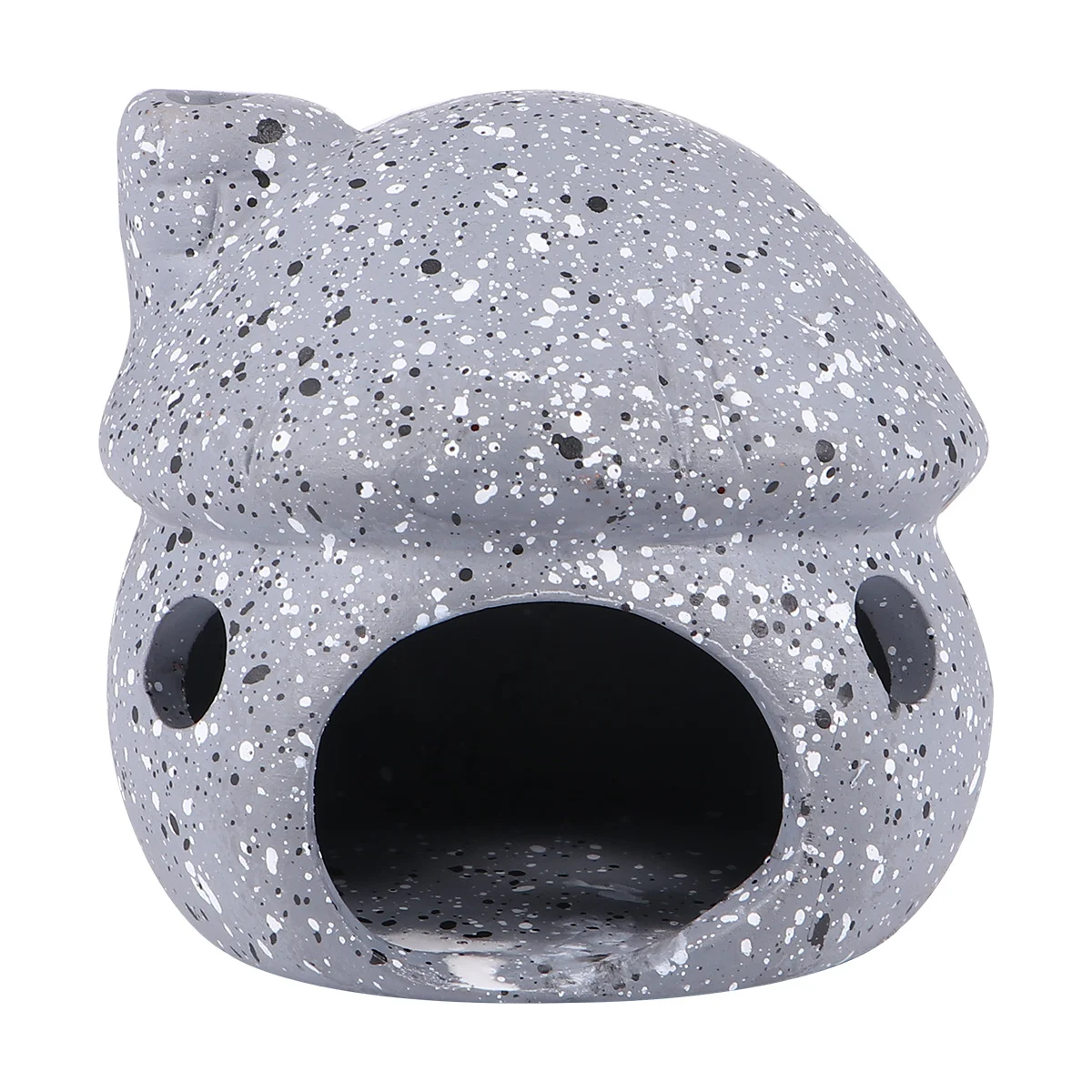 1Pcs Aquarium Ceramic Fish Shelter Pot Hollow Cave Natural Habitat Ornament Bright Colors for Shrimp Fish Tank