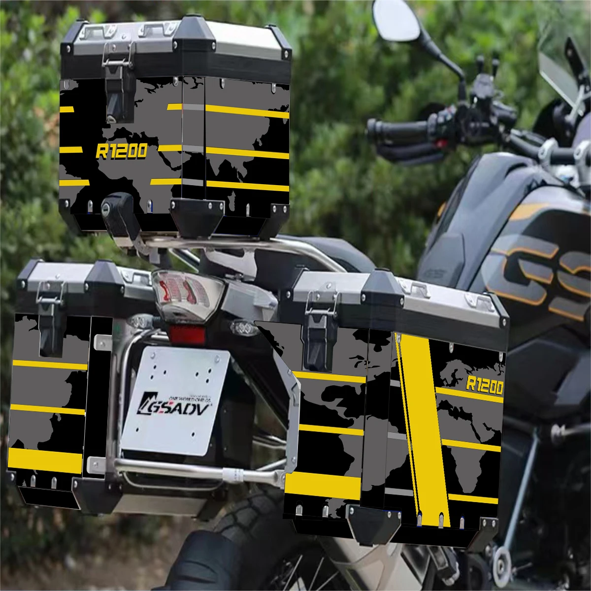 

Motorcycle Reflective Sticker Fits for Aluminum Panniers R1200GS R1250GS R1200 R1250 GS ADV LC Adventure