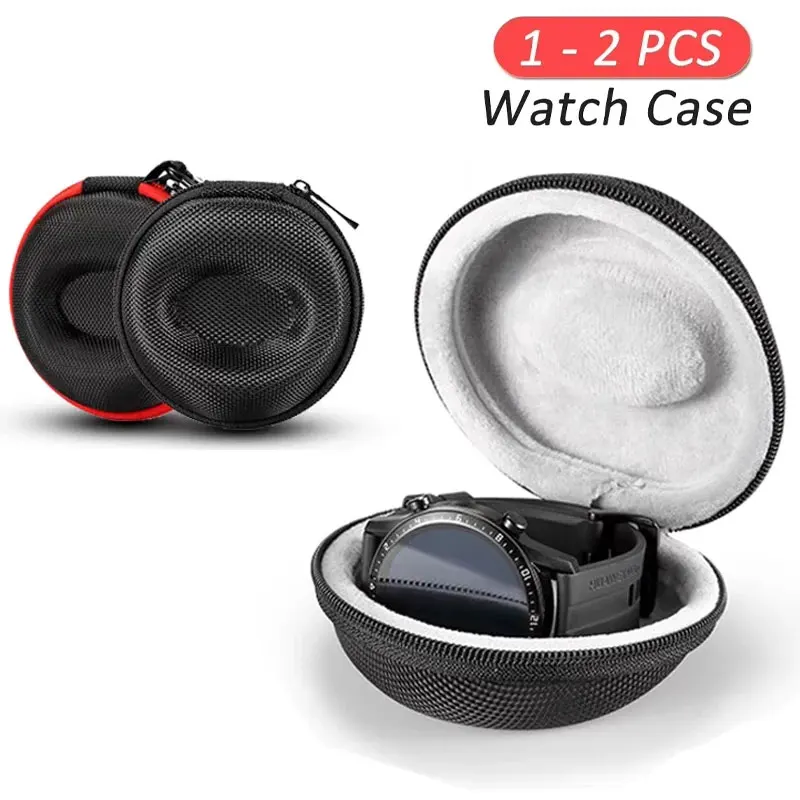 1-2Pc Travel Case Portable Storage Box For Single Watch Shock And Impact-resistant For Wristwatches Smart Watches Watch storage