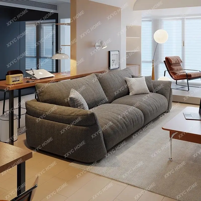 

Современный минималистичный диван S1saa Cloud Cream Wind для гостиной, идеально подходит для небольших квартир.