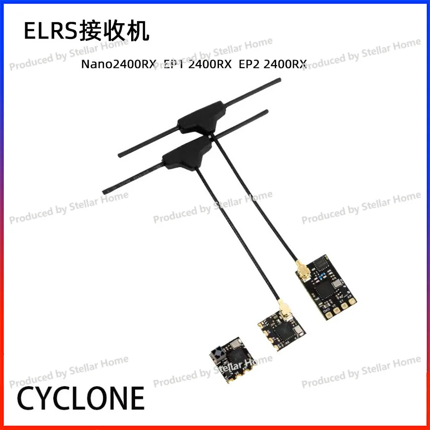 For CYCLONE ELRS 2.4G Miniature Nano 2400 RX 915MHz ELRS Receiver Small Size