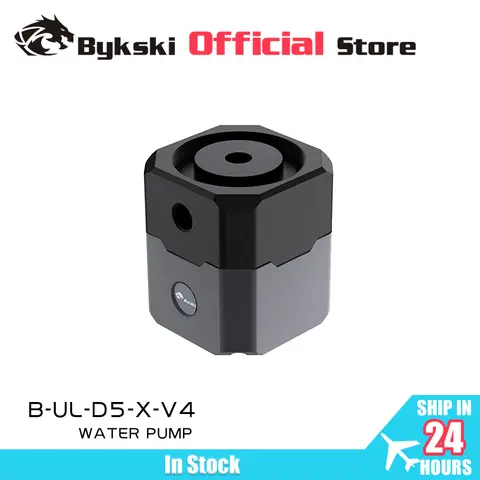 Bykski D5 Water Pump Maximum Flow Lift 4.5 Meters 750L/H DC12V for PC Cylinder Water PUMP PWM Automatic Speed  B-UL-D5-X-V4