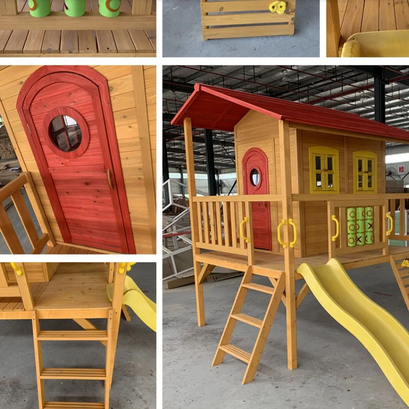 شاليه للأطفال في الهواء الطلق، بيت شجرة، مقاوم للمطر، حماية من الشمس، ملاهي، غرفة لعب الأطفال #4